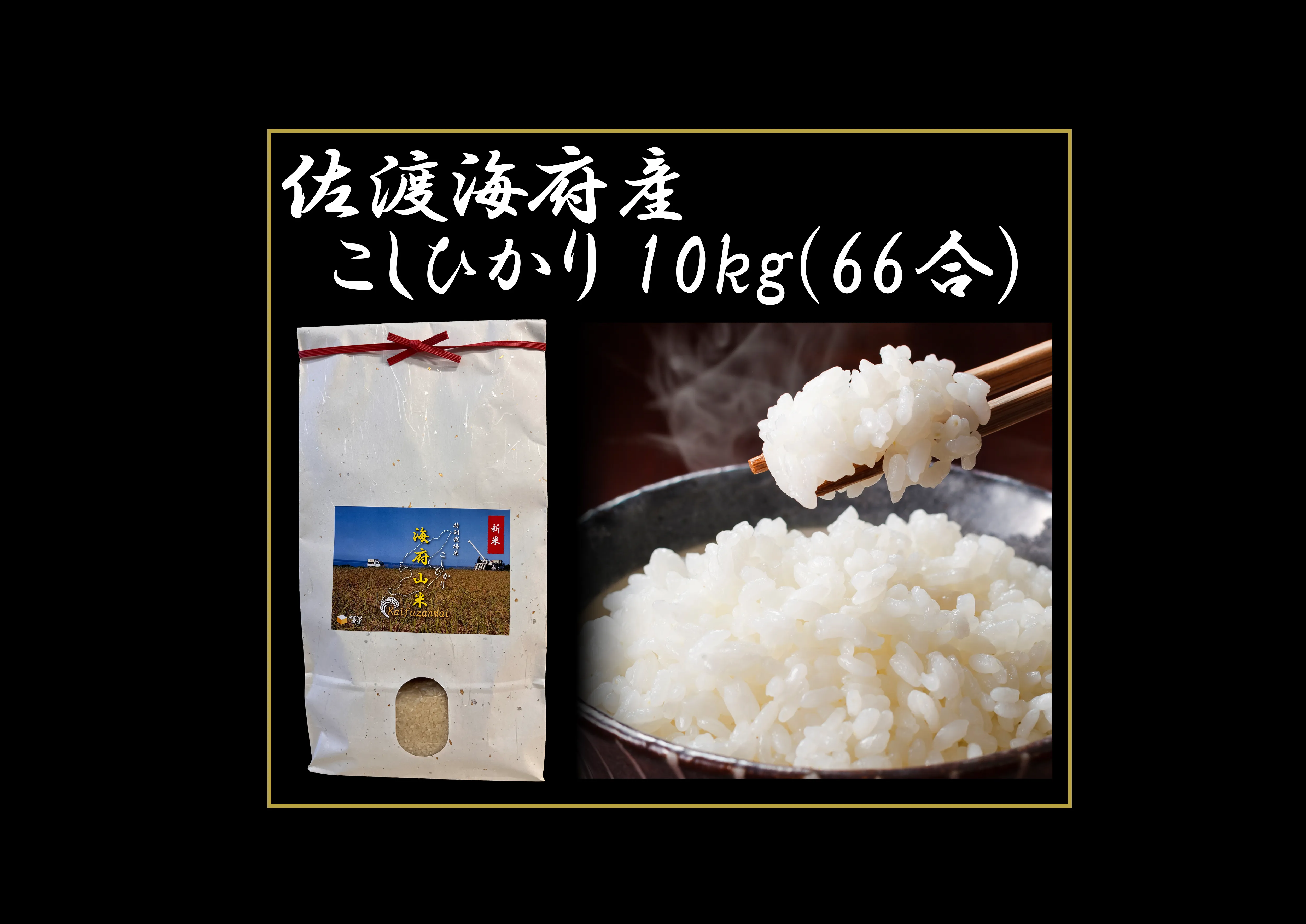 佐渡海府産こしひかり / 10㎏(66合)